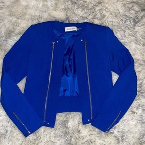 Calvin Klein women’s blazer/suit top, Size 0, Blue